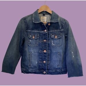 J Crew Denim Jacket Womens Bomber Style Denim Jacket Sz S